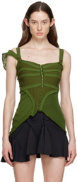Talia Byre Green Tape Tank Top