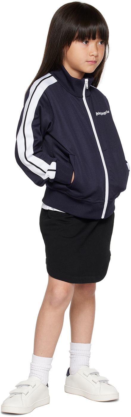 Palm Angels Kids Blue Bonded Track Jacket