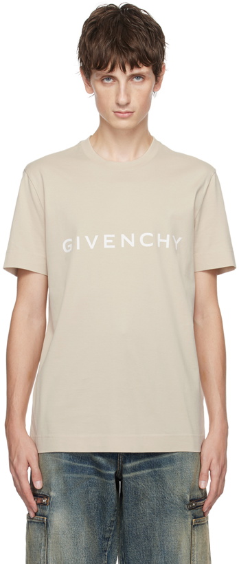Photo: Givenchy Beige Archetype T-Shirt