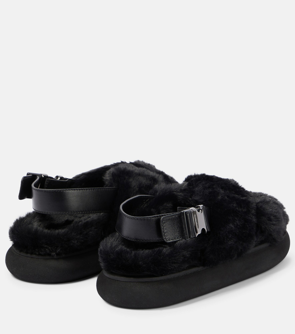 Moncler - Solarisse faux fur sandals Moncler