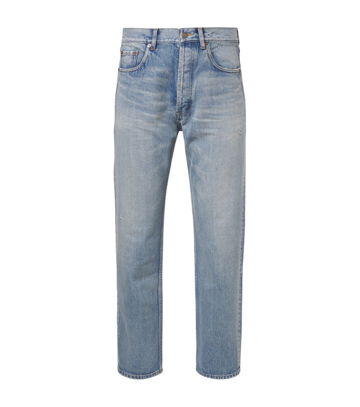 Photo: Saint Laurent Distressed straight jeans