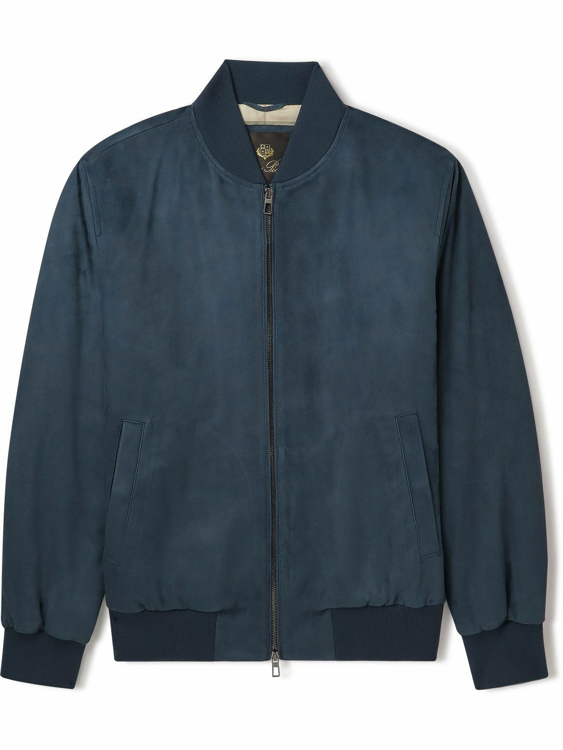 Loro Piana - Suede Bomber Jacket - Blue Loro Piana