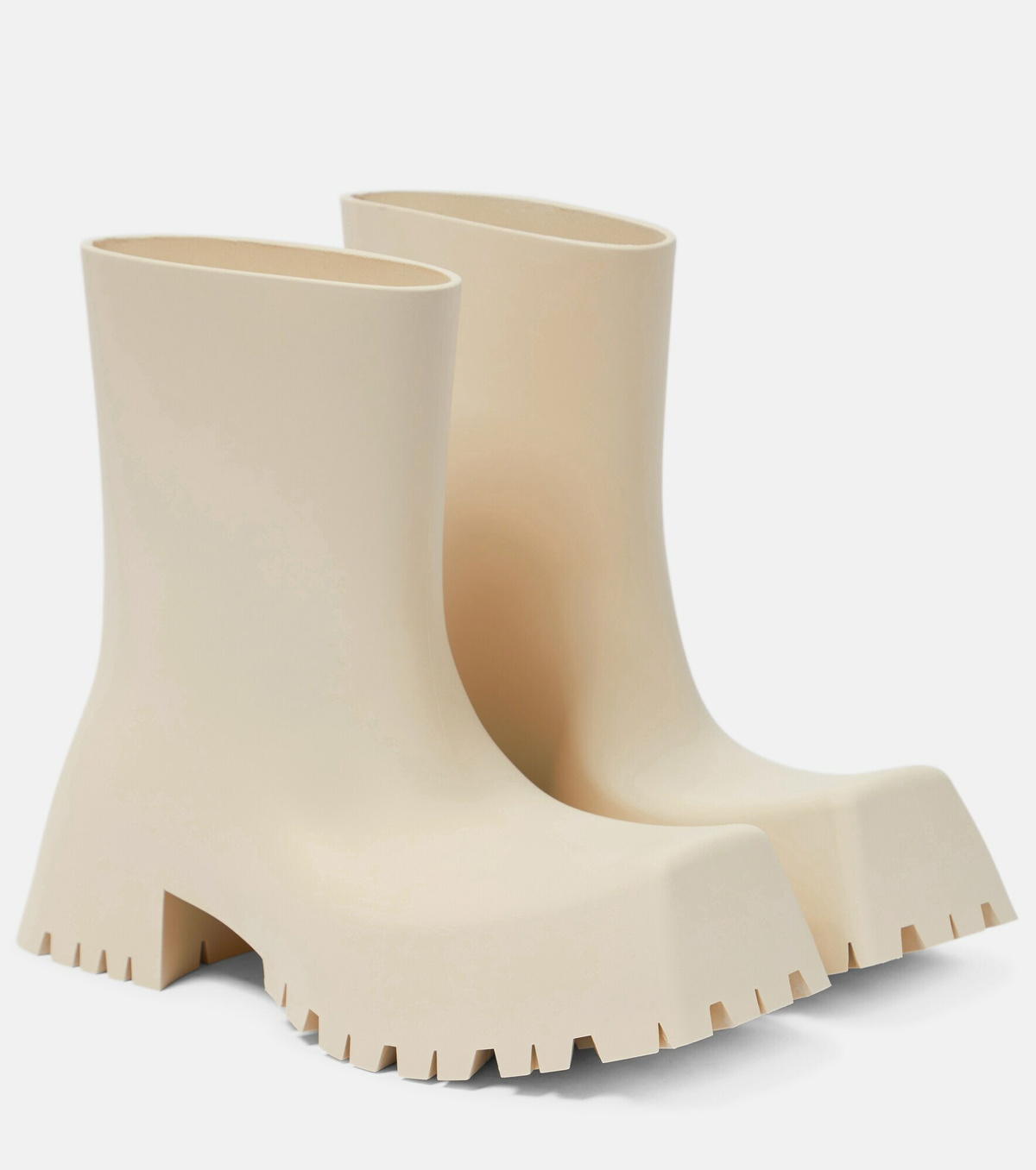 靴 balenciaga 22ss trooper rubber bootie 39 Balenciaga - Trooper rubber boots Balenciaga