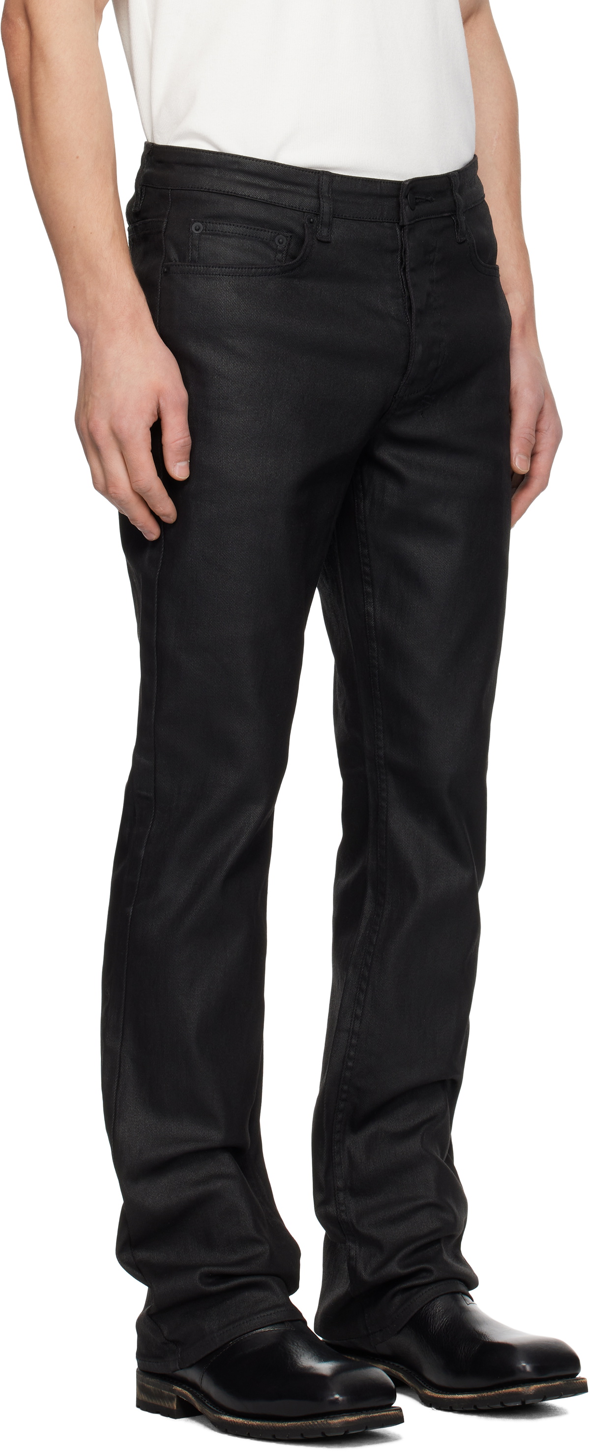 Ksubi Black Bronko Wax Jeans Ksubi