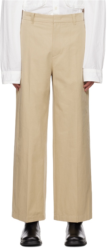 Photo: System Beige Loose Fit Trousers