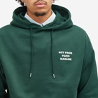 Drôle de Monsieur Men's Not Form Paris Madame Slogan Hoodie in Dark Green