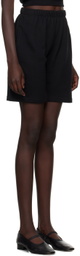 ÉTERNE Gray Logo-Embroidered Shorts