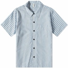 Sunflower Men's Stripe Short Sleeve Shirt in Light Blue