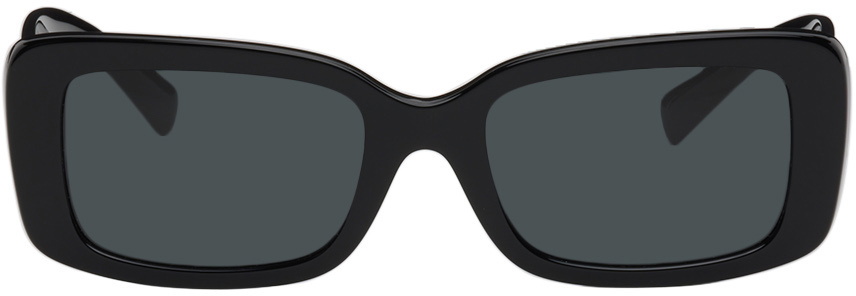 Valentino Garavani V Logo Black Square Frame Sunglasses