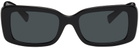 Valentino Garavani Black Rectangular Sunglasses
