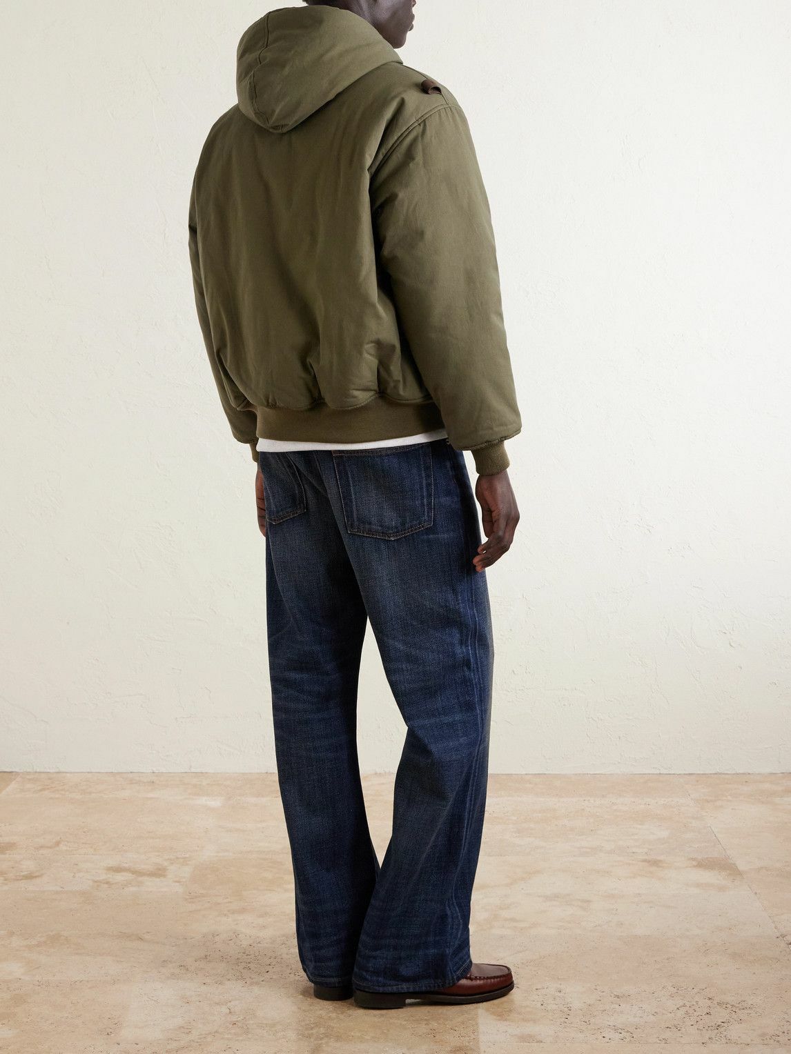 WTAPS - Padded Cotton-Canvas Zip-Up Hooded Jacket - Green