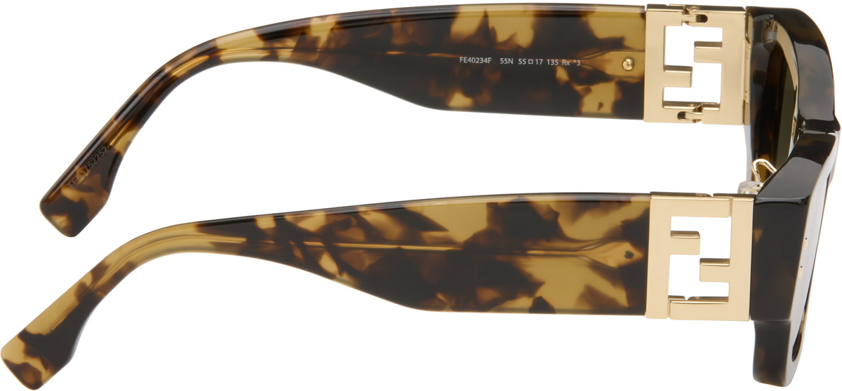 Fendi Brown 'Fendi FFold' Sunglasses
