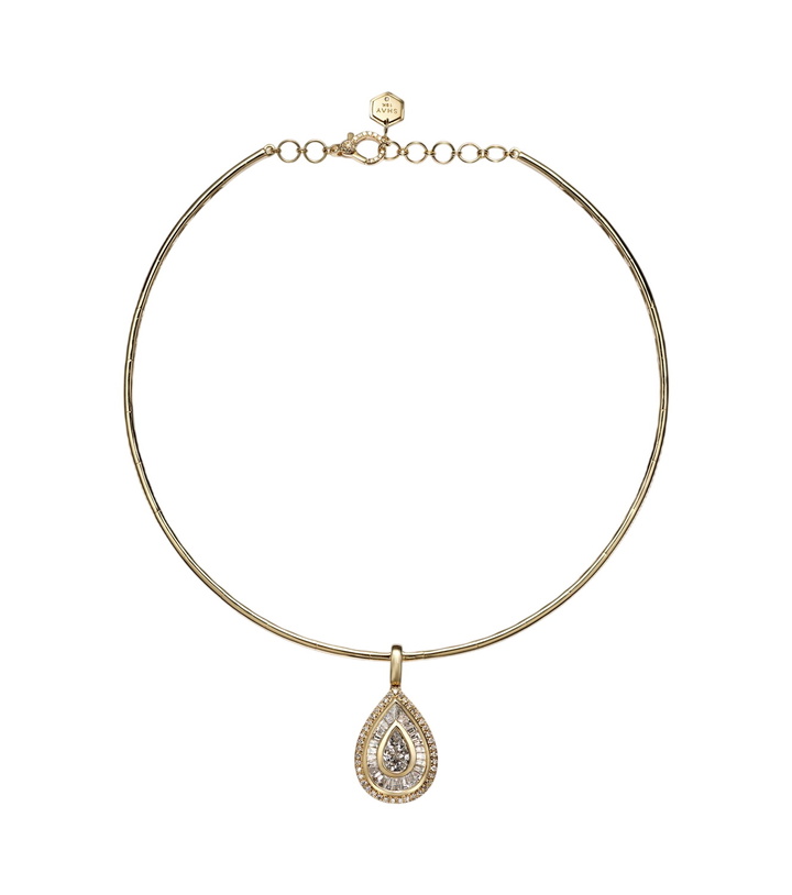 Photo: Shay Jewelry 18kt gold choker with diamonds