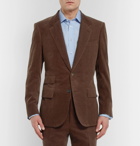 Kingsman - Brown Slim-Fit Stretch-Cotton and Cashmere-Blend Corduroy Suit Jacket - Brown
