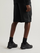 Stone Island - Straight-Leg Logo-Appliquéd Stretch Cotton and Lyocell-Blend Shorts - Black