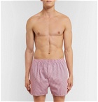 Sunspel - Striped Cotton Boxer Shorts - Pink
