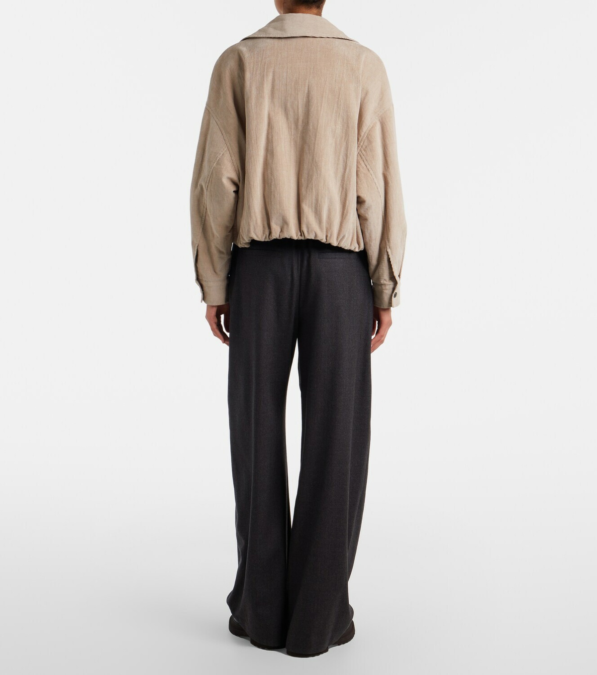 Brunello Cucinelli Monili virgin wool wide-leg pants