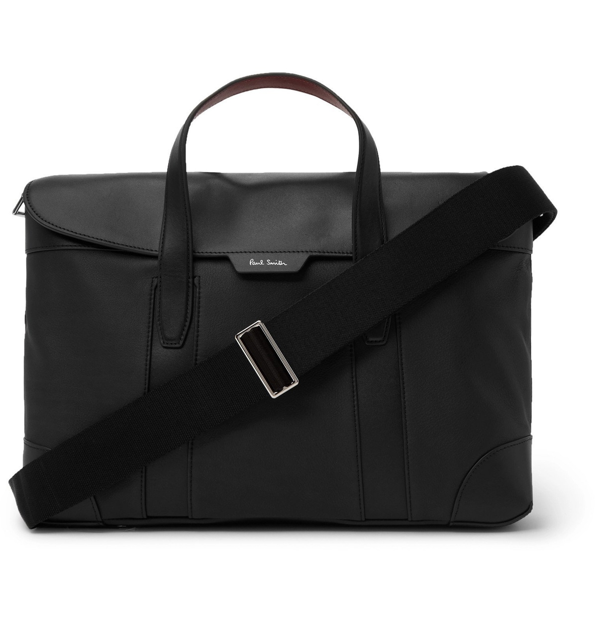 Paul Smith PS Leather Signature Stripe Holdall Black