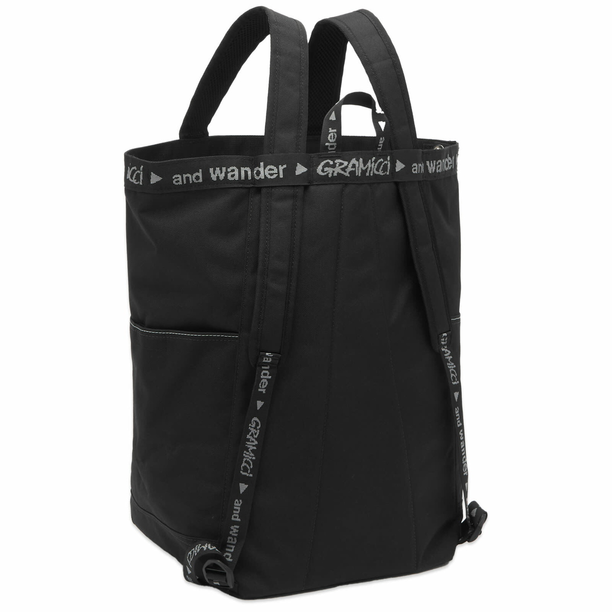 Gramicci Men's x And Wander 2 Way Tote in Black Gramicci