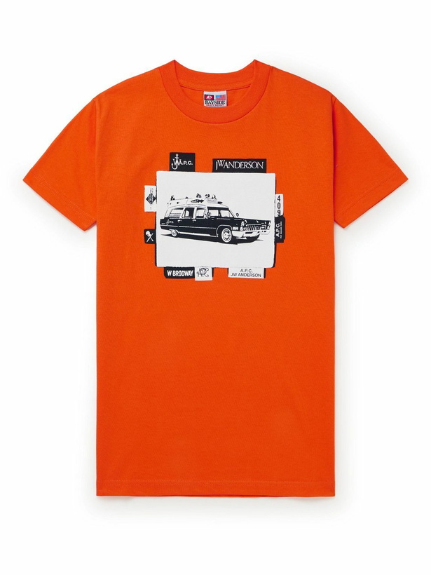 Photo: A.P.C. - JW Anderson Printed Cotton-jersey T-Shirt - Orange