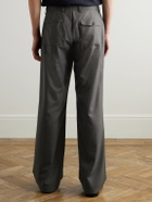 Oliver Spencer - Orsman Wide-Leg Pleated Woven Trousers - Gray