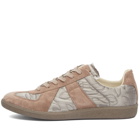 Maison Margiela Men's Emboidered Padded Replica Sneakers in Rose