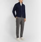 Etro - Slim-Fit Cable-Knit Wool Zip-Up Cardigan - Blue