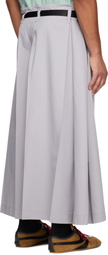 132 5. ISSEY MIYAKE Gray Flat Square Trousers