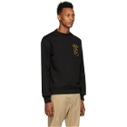 Dolce and Gabbana Black Embroidered Logo Sweatshirt