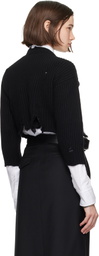 Ann Demeulemeester Black Thordis Cropped Sweater