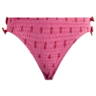 Damson Madder Women's Shirred Bow Bikini Bottom in Pink