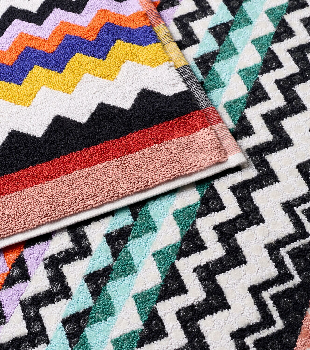 Missoni Zigzag cotton terry bath mat