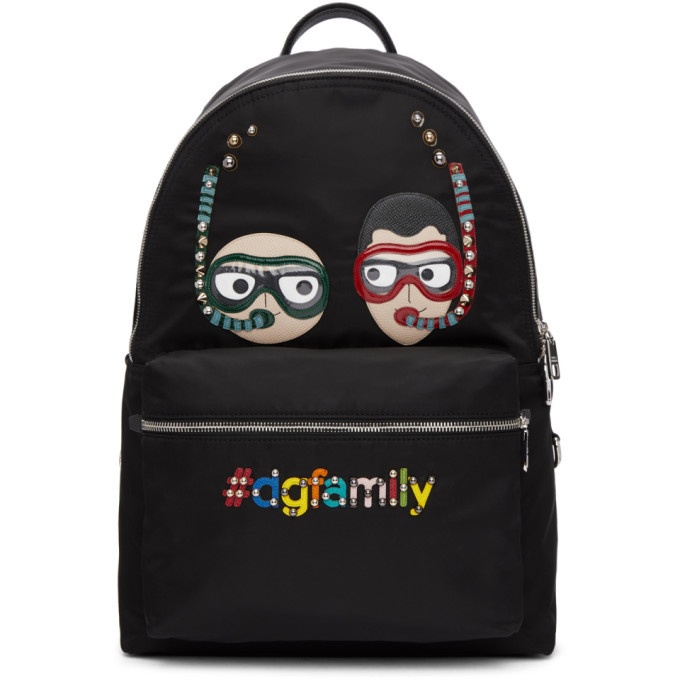 Photo: Dolce and Gabbana Black Scuba Family Backpack