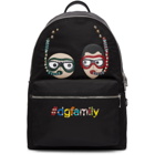 Dolce and Gabbana Black Scuba Family Backpack