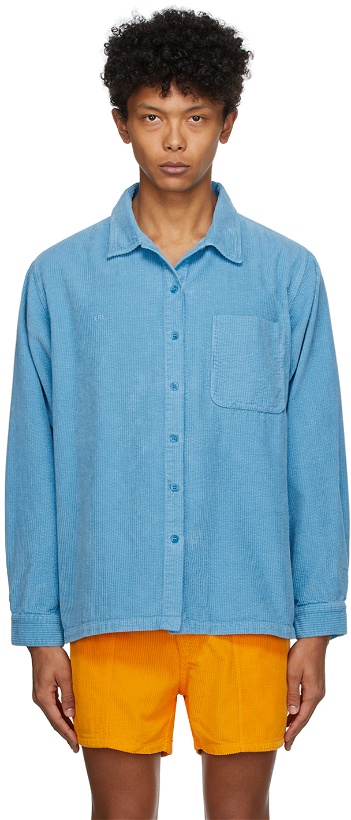 Photo: ERL Blue Corduroy Shirt