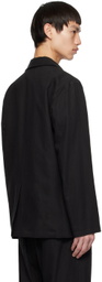 Uniform Bridge Black Pocket Blazer