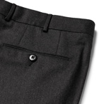 Ermenegildo Zegna - Slim-Fit Wool-Felt Trousers - Charcoal