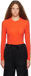 Paris Georgia Orange Backless Bodysuit