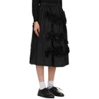 Tricot Comme des Garcons Black Typewriter Embroidery Skirt