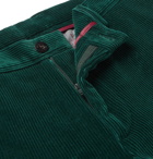 Etro - Slim-Fit Cotton-Corduroy Trousers - Emerald