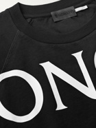 MONCLER - Logo-Print Cotton-Jersey T-Shirt - Black