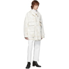 Maison Margiela Off-White Raw Canvas Military Jacket