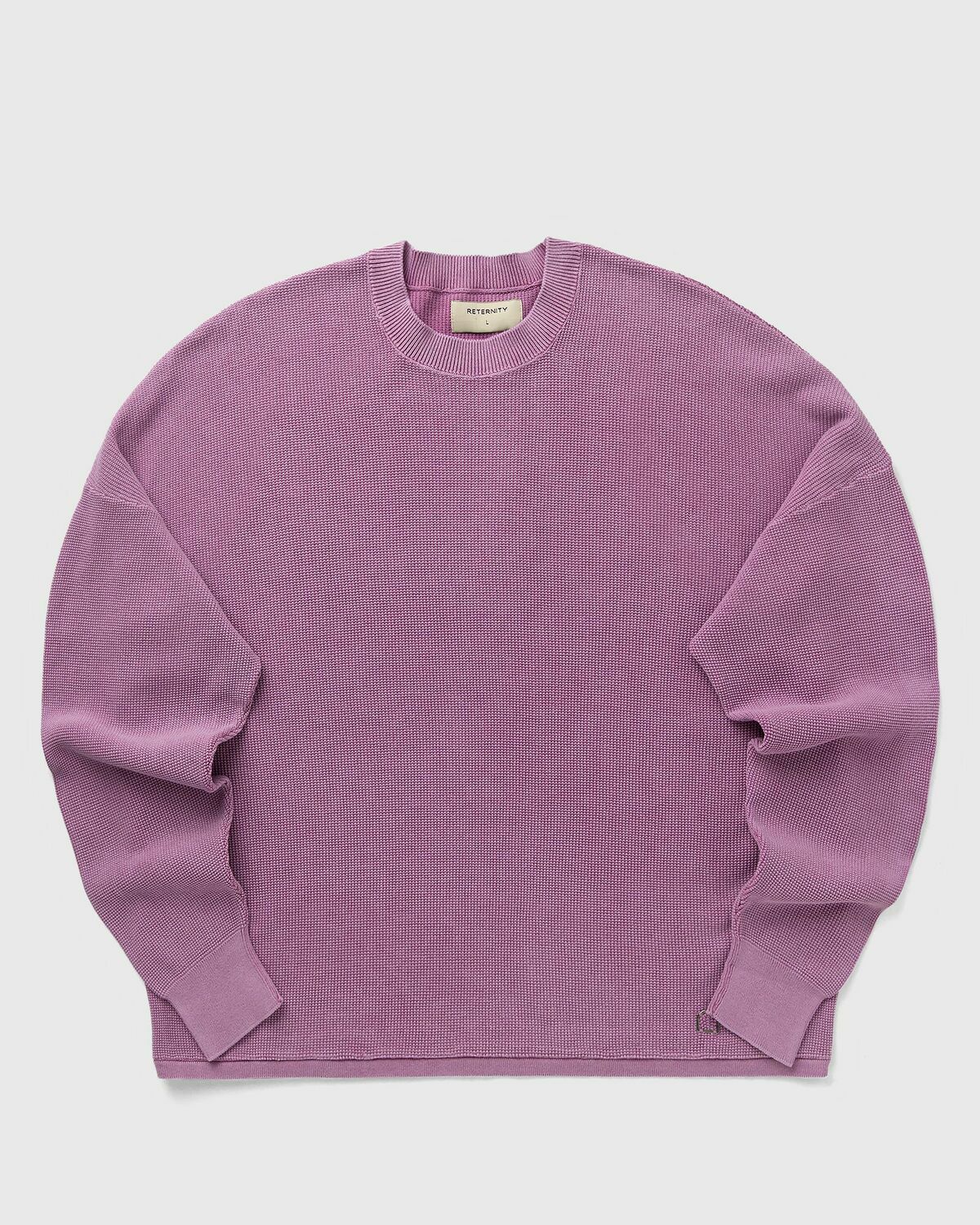 Reternity ATELIER KNIT SWEATER Purple Mens Pullover