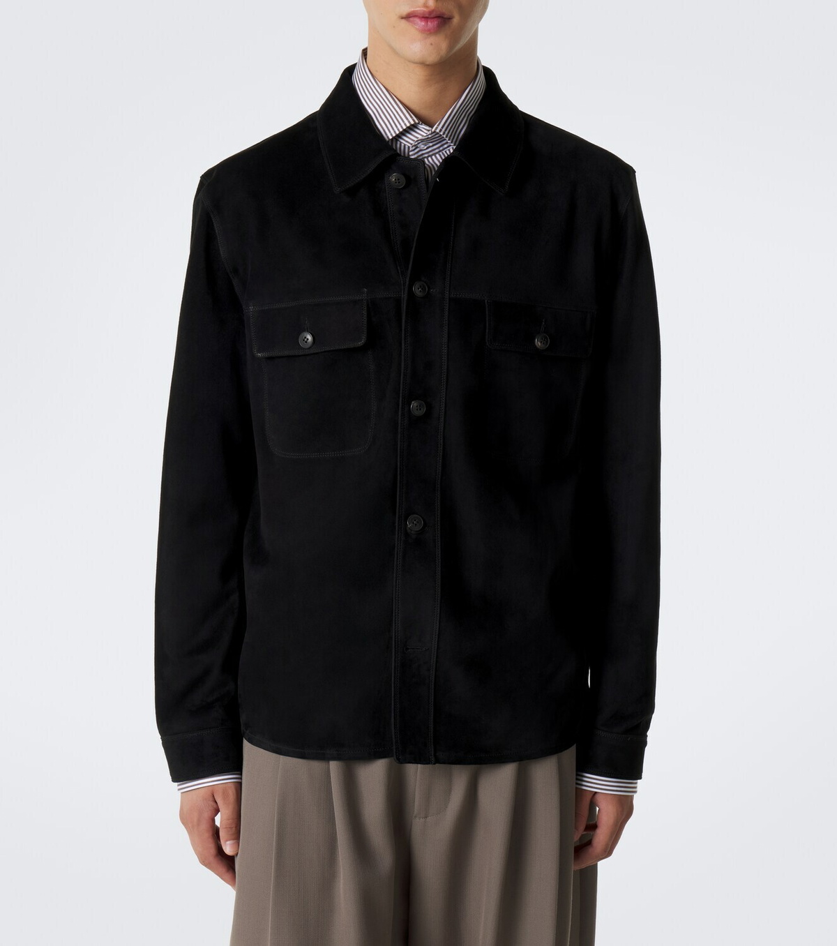 Sunspel Suede overshirt