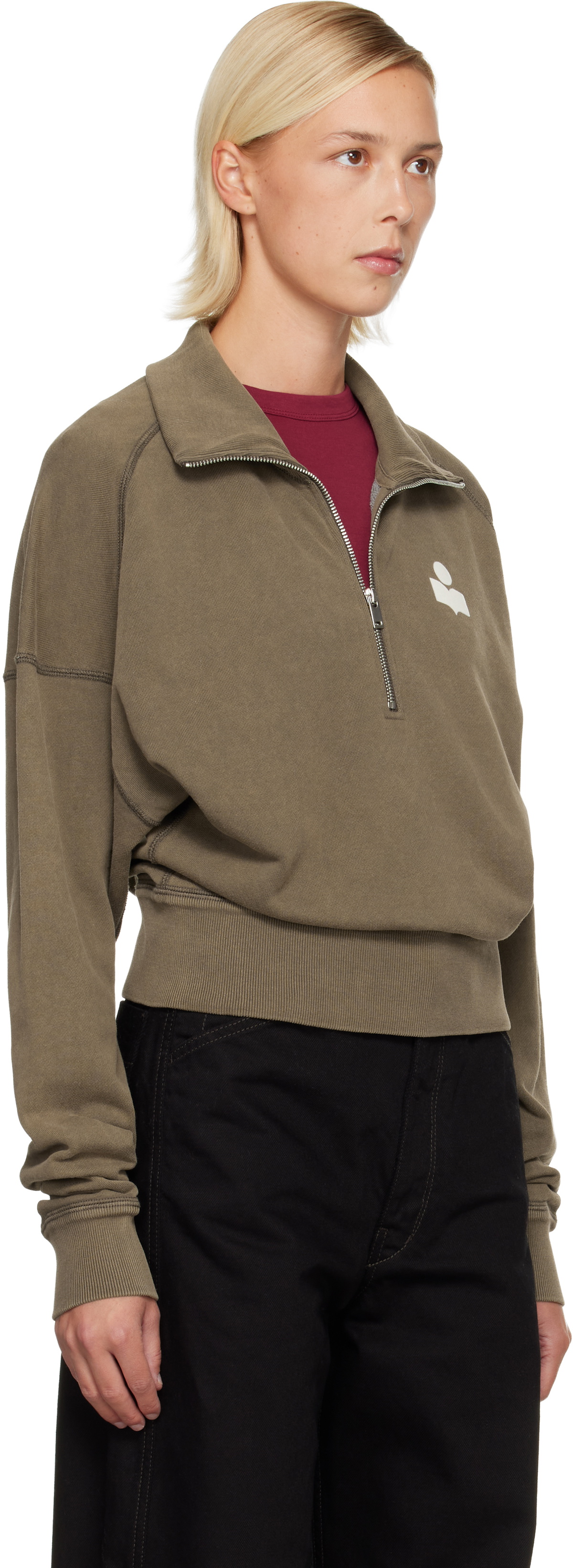 Isabel Marant Etoile Khaki Ross Sweatshirt