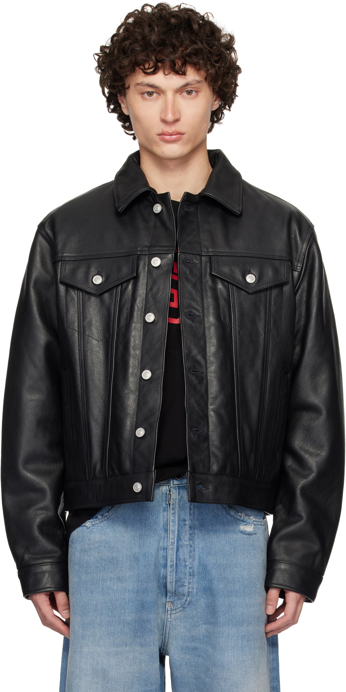1017 ALYX 9SM】LOGO VARSITY JACKET（BLACK) | AYIN