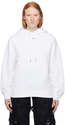 Off-White White Embroidered Hoodie