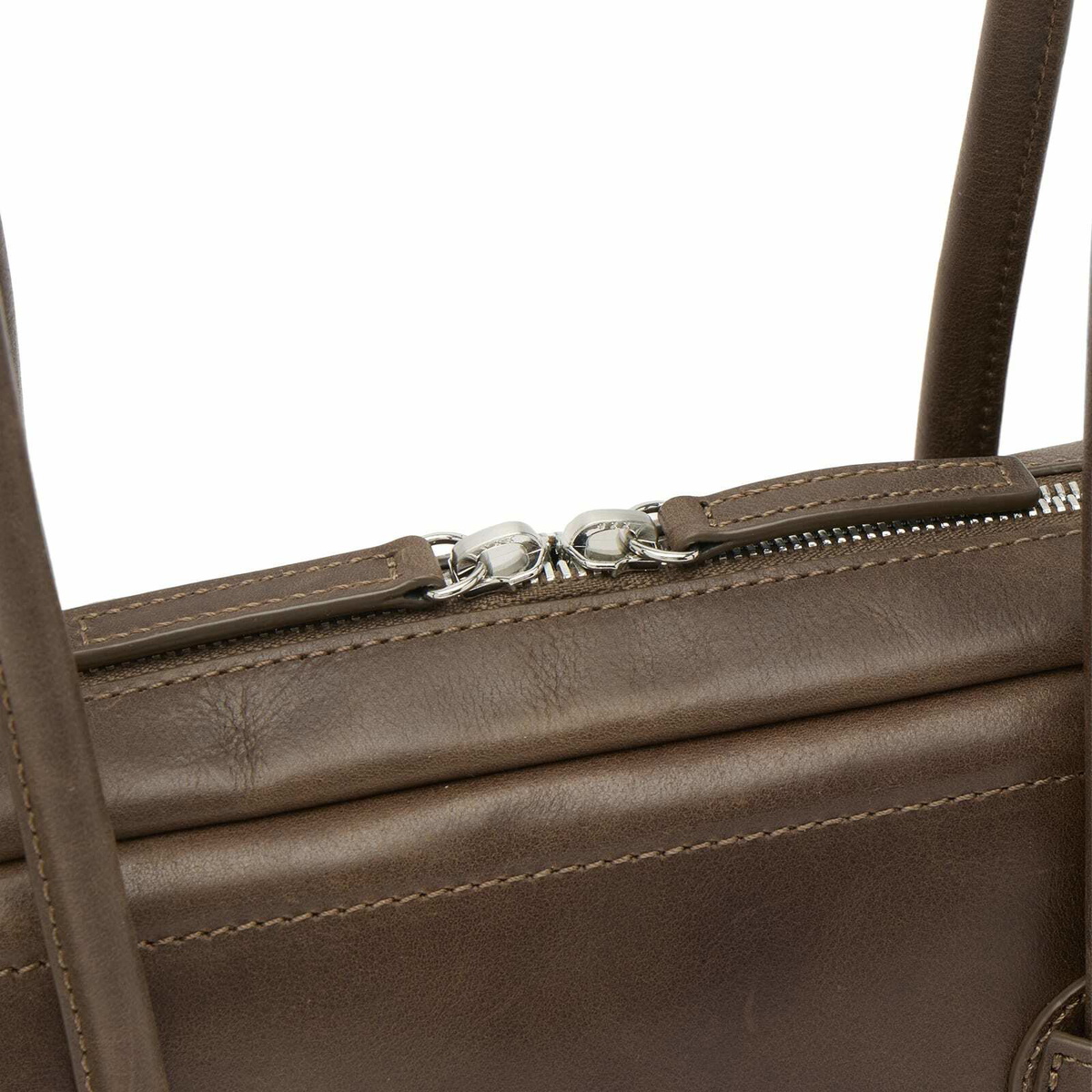 MARGESHERWOOD Women's Soft Boston EW Bag in Washed Brown Pull-Up 