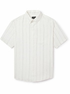 Club Monaco - Button-Down Collar Striped Linen Shirt - Neutrals