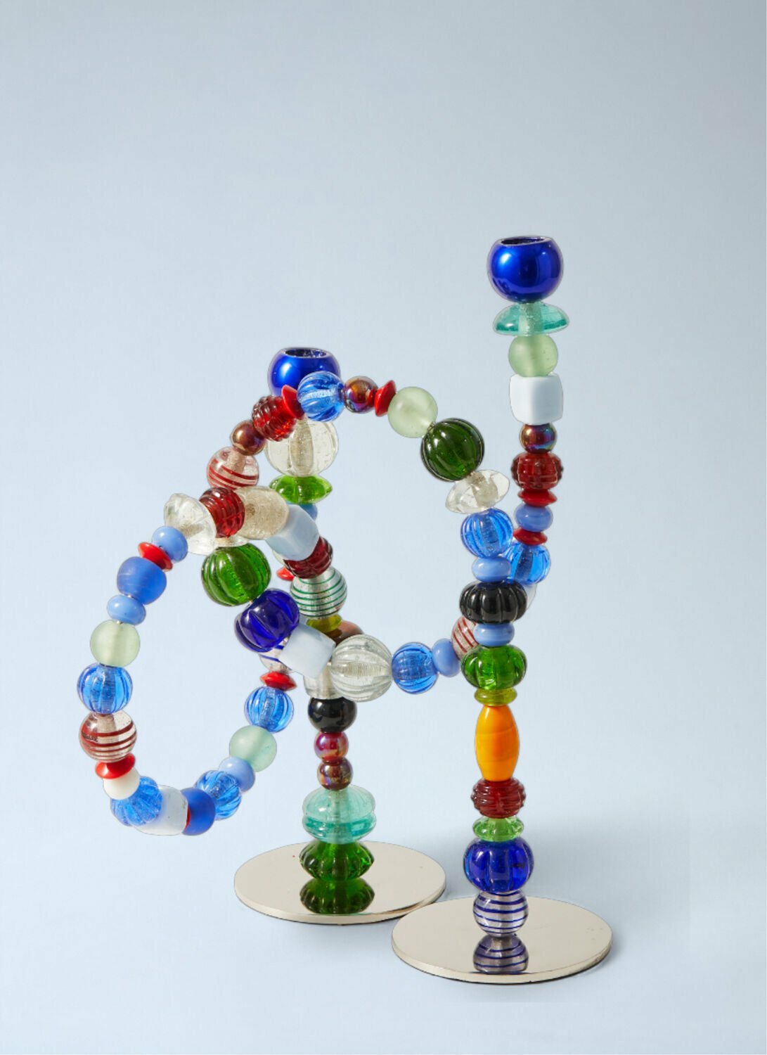 POLSPOTTEN Beaded Sculptural Candle Holder